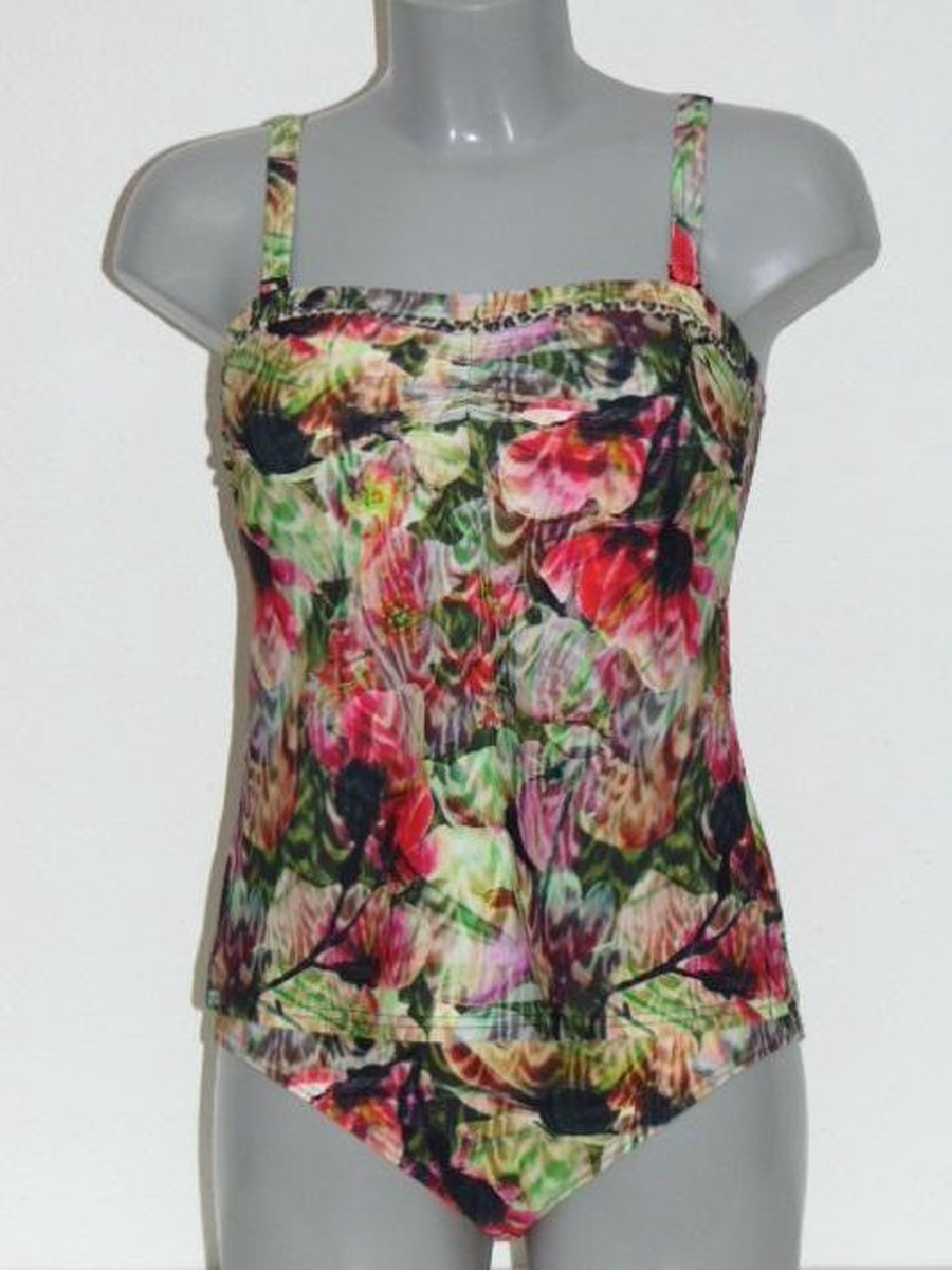 Mila Exotic Vibe Groen/Print - Tankini Maat: 46