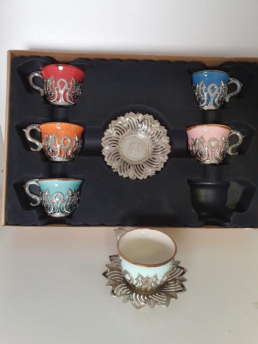 Koffieset 6 Stuks Gekleurd