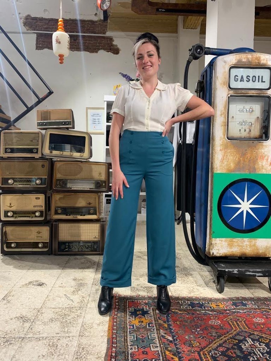 Ava Pantalon Teal