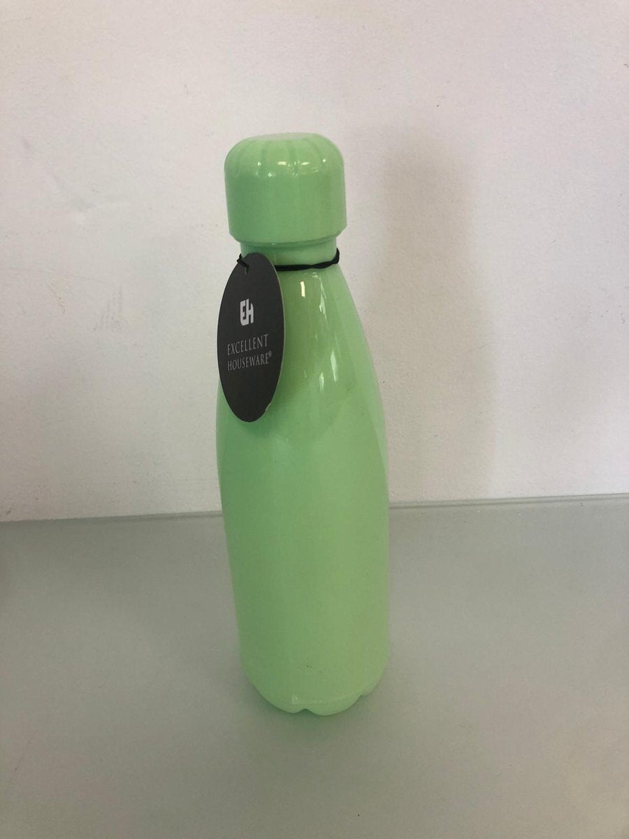 Licht groene drink fles - 1 stuk