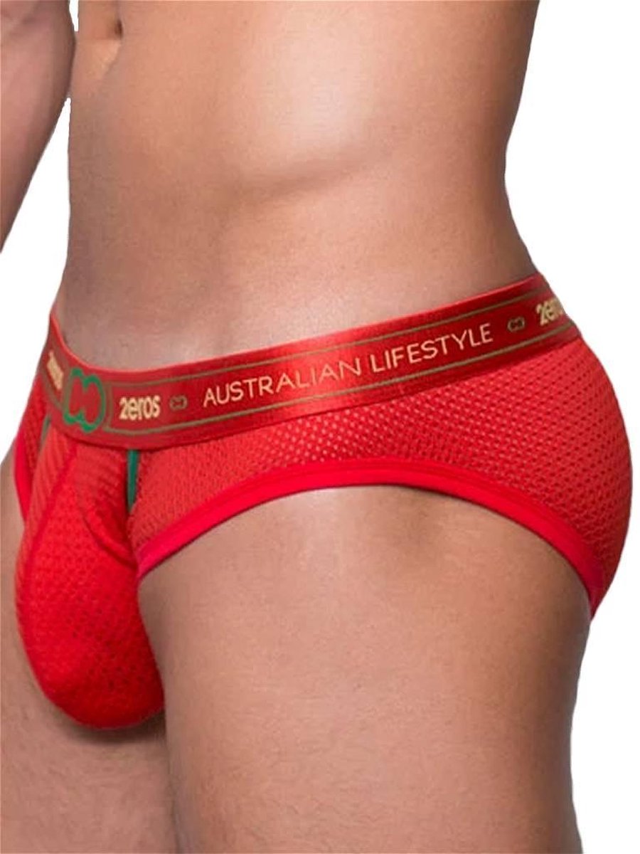 2EROS Aeolus Brief Underwear Red Tempest Rood - MAAT L - Heren Ondergoed - Heren Slips - Slip