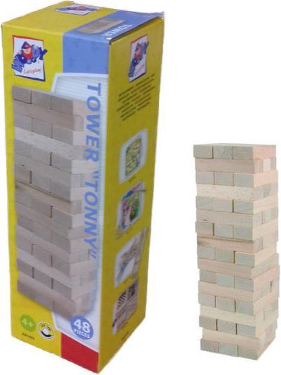 Stapeltoren hout 48 stukjes