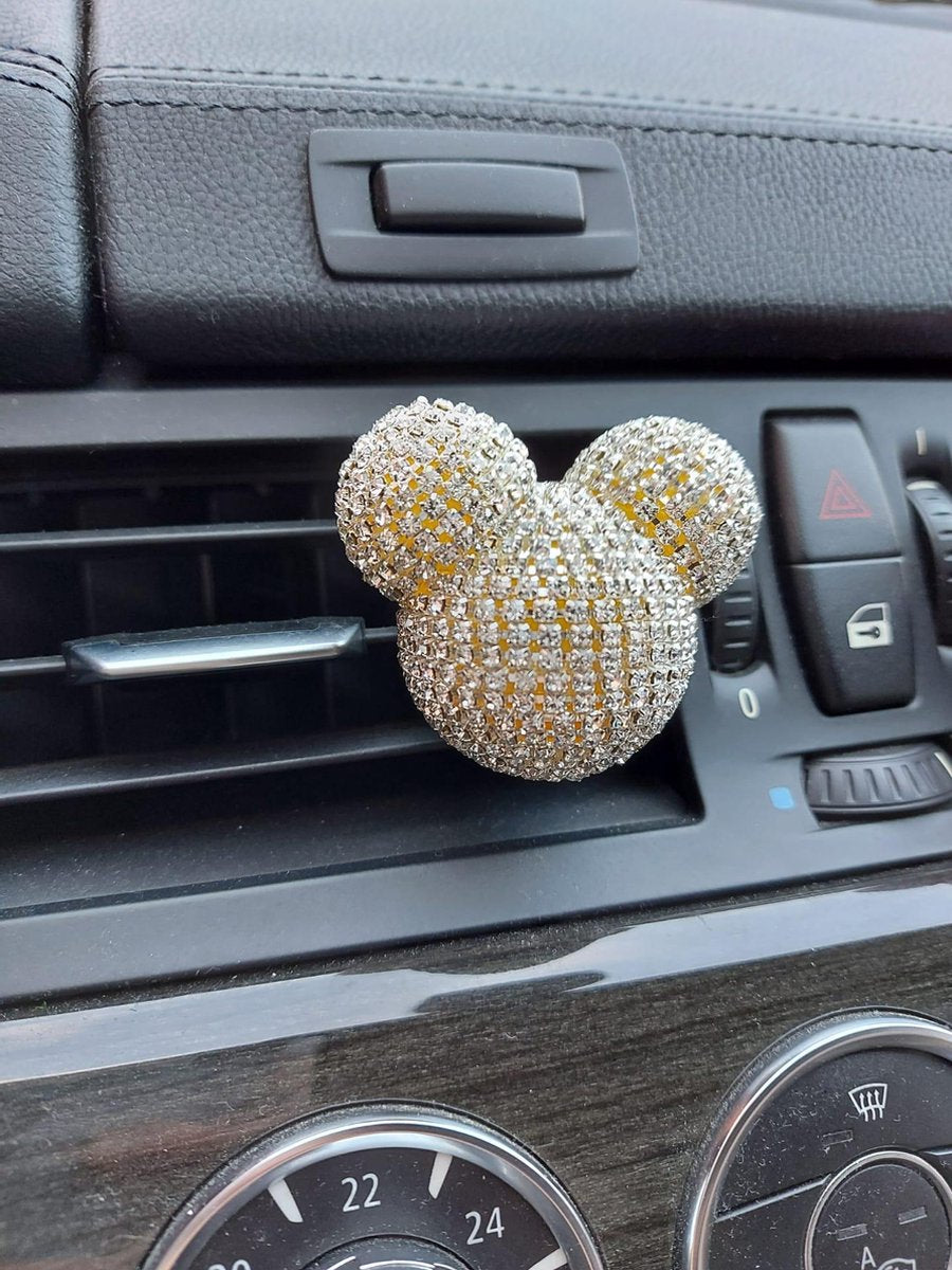 Premium Auto Parfum - Incl. 6 Vullingen - Diamond Auto Luchtverfrisser - Van Handythings - Navulbaar Autoparfum - Witte Diamant