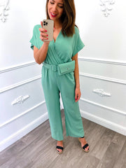 Loose Jumpsuit Groen + Gratis Tasje