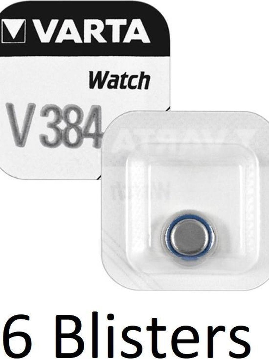 6 Stuks (6 Blisters a 1 st) Varta SR41 SW/V384 Single-use battery Zilver-oxide 1