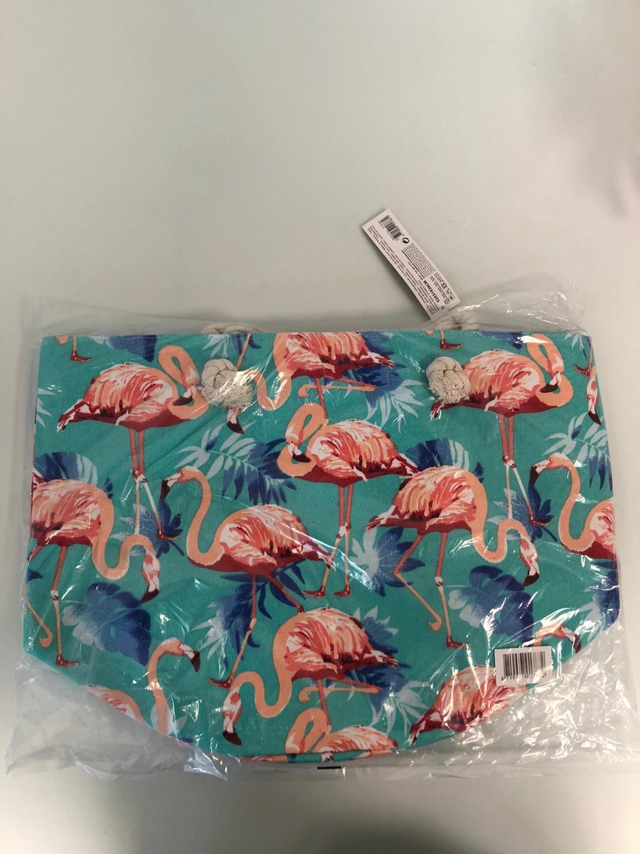 Boodschappentas met print - 2 stuks