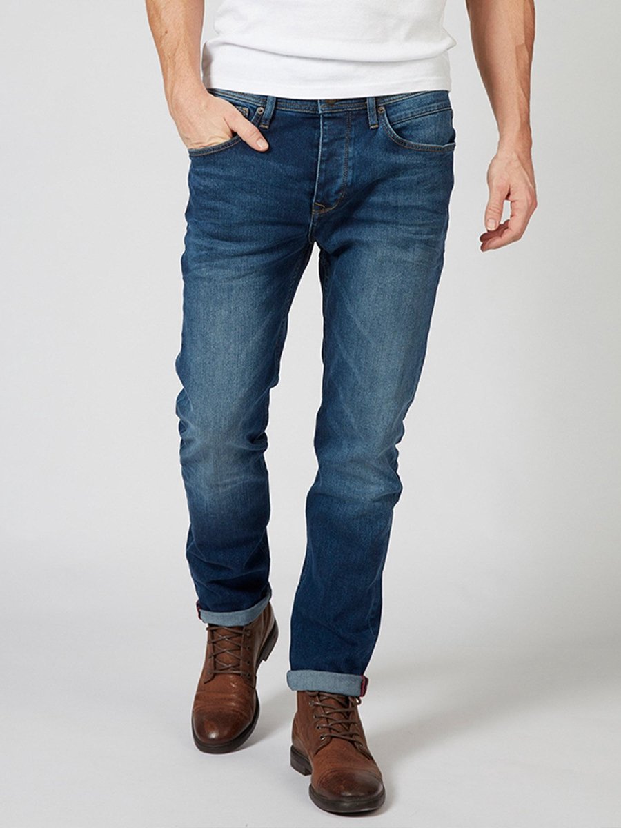 Petrol Industries - Heren Thruxton Tapered Jeans - Blauw - Maat 31