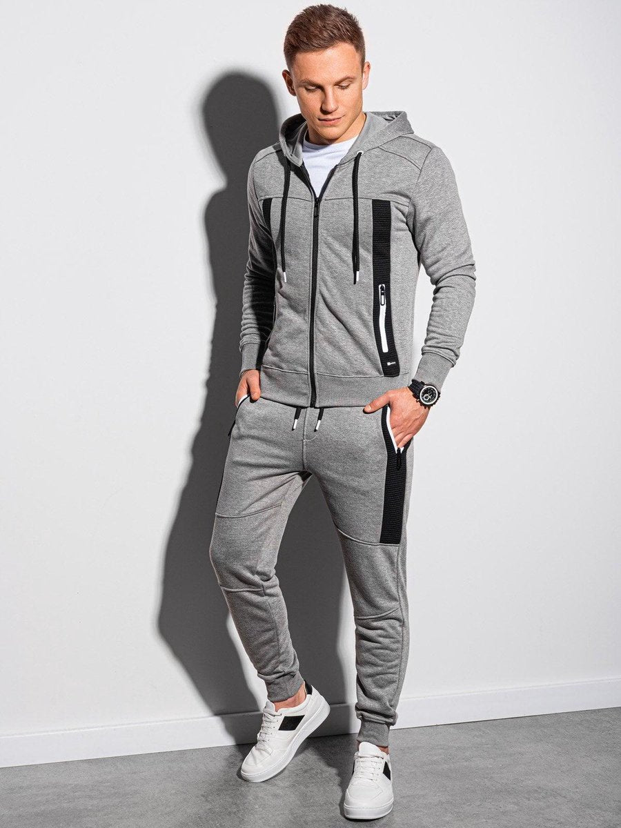 Heren - joggingpak - Grijs Melange - Z25