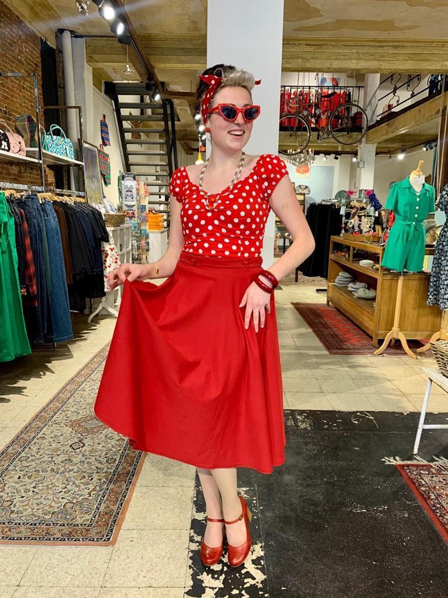 Mia deluxe Swingrok Rood