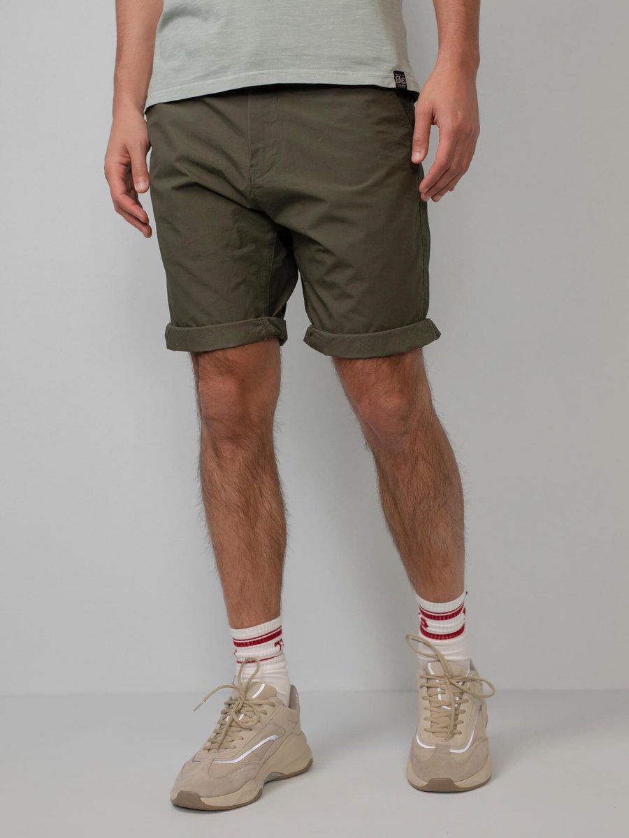 Petrol Industries - Heren Classic Chino short - Groen - Maat S