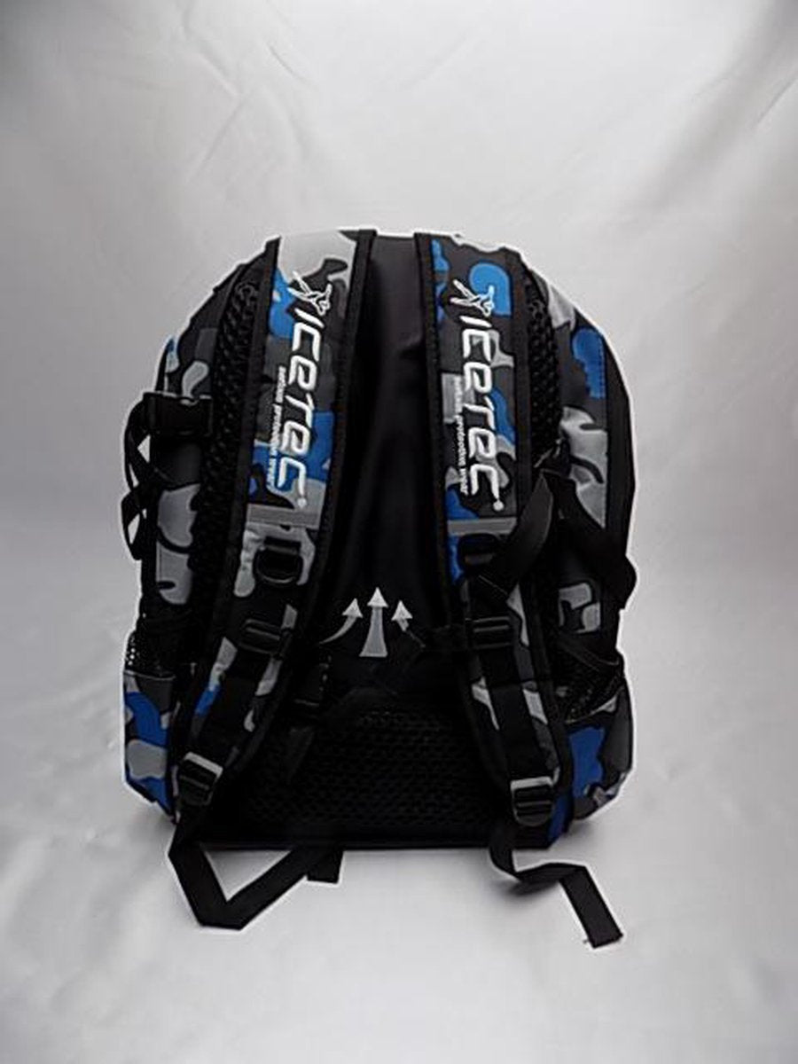 Icetec schaats en skeeler rugtas Camo-Lichtblauw