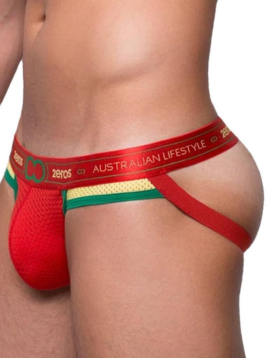 2EROS Aeolus Jockstrap Red Tempest Rood - MAAT S - Heren Ondergoed - Jockstrap Heren - Heren Jock