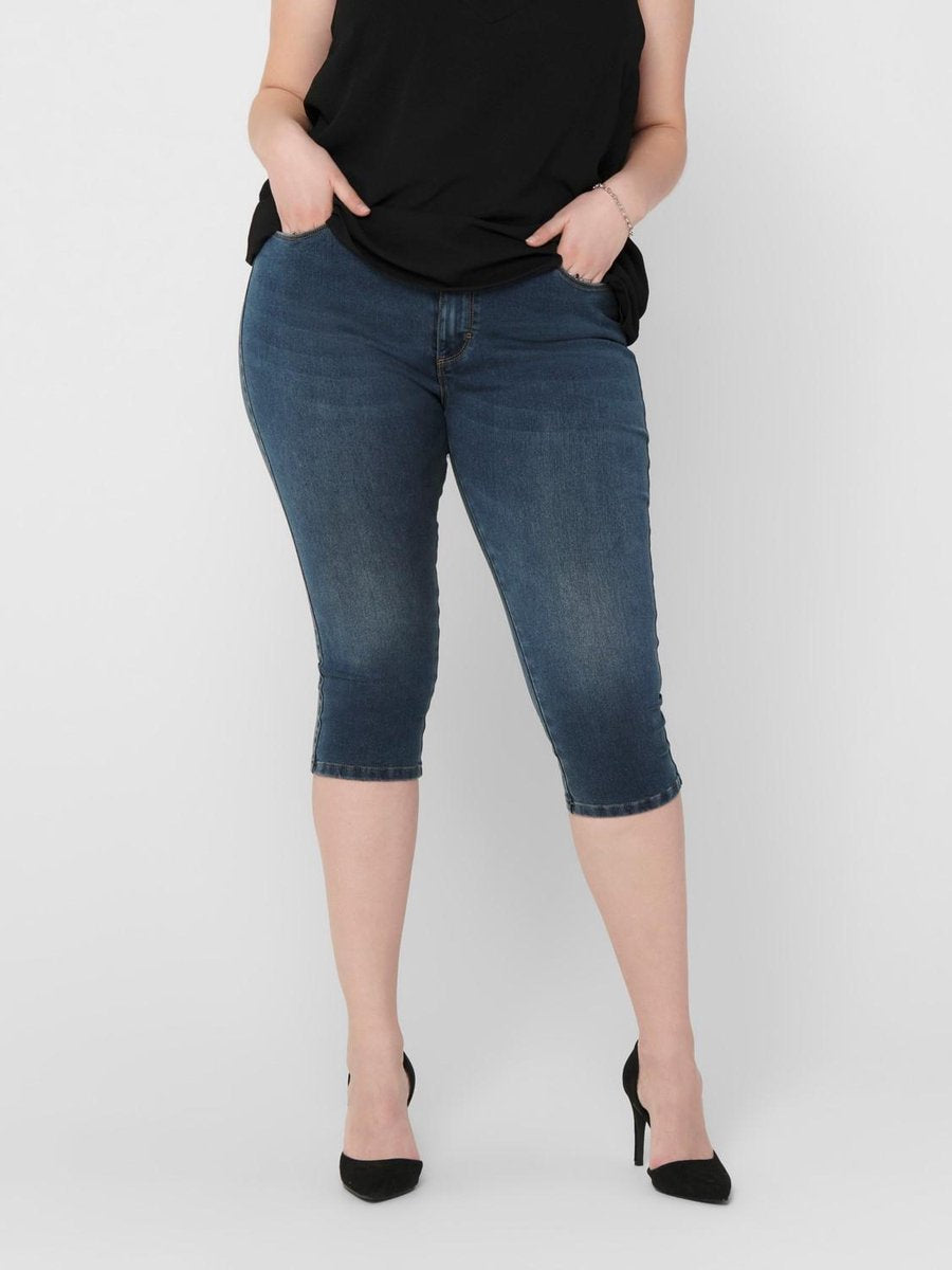 Only Carmakoma Caraugusta Broek Capri Blauw Maat 46