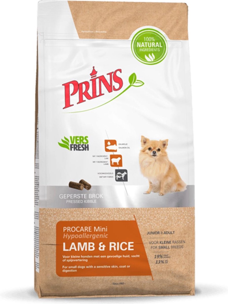 Prins Procare Mini - Lam & Rijst - Hondenvoer - 3 kg
