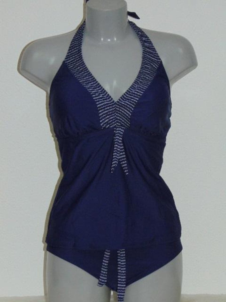 Lentiggini Pattern Marine Blauw - Tankini Maat: 38