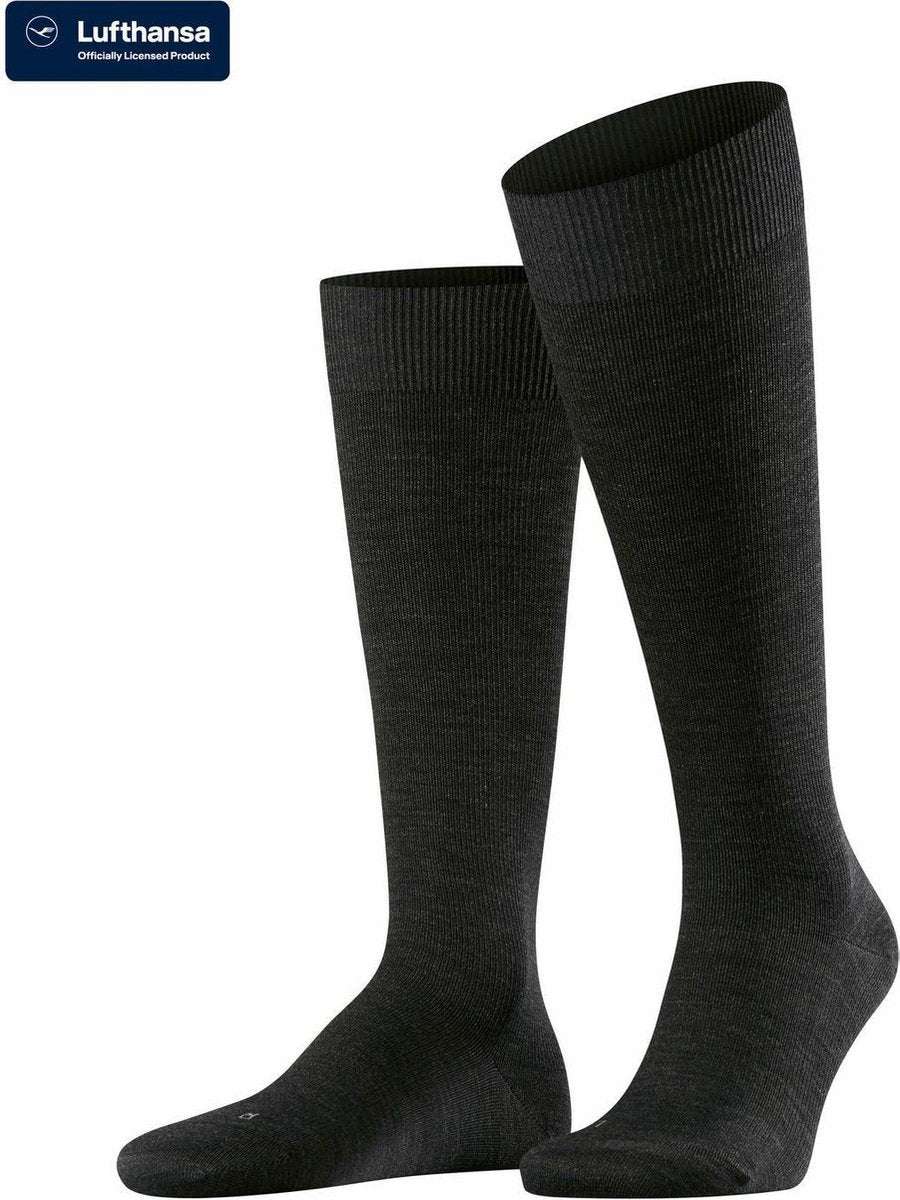 FALKE Energizing Wool Heren Steunkniekous 15530 - Grijs 3080 anthra.mel Heren - 41-42