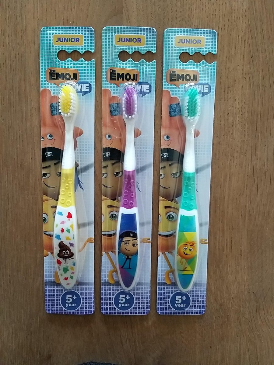 Tandenborstel 3 stuks + 5 jaar - Emoji Movie