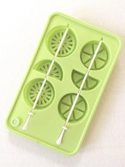 2 x Löwental - ijsblokjesvorm limoen | Ice cube mold Lime - 6 per vorm (12 ijsblokjes)