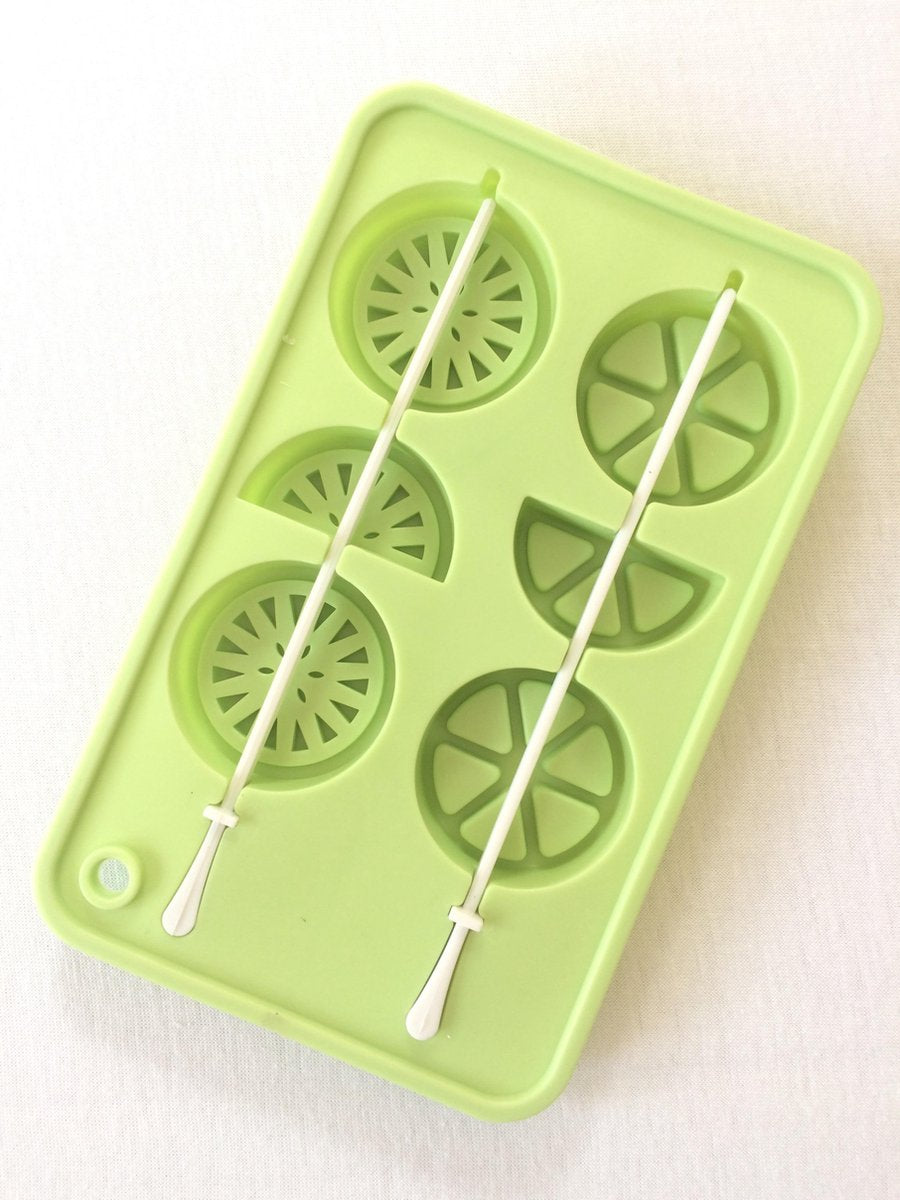 2 x Löwental - ijsblokjesvorm limoen | Ice cube mold Lime - 6 per vorm (12 ijsblokjes)