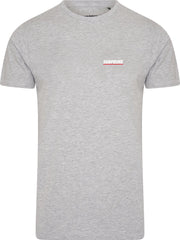 Subprime - Heren Tee SS Shirt Chest Logo Grey - Grijs - Maat M