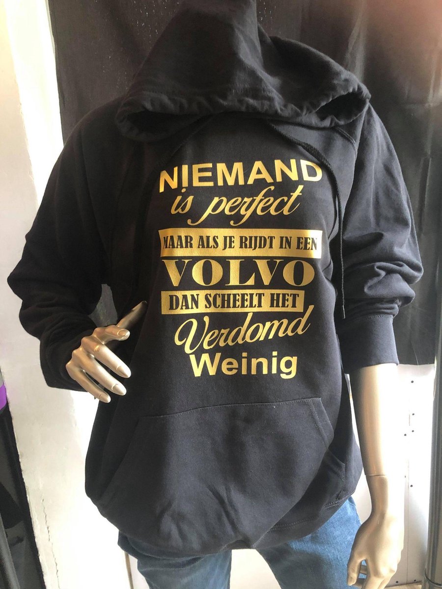 Volvo hoodie maat S WITTE OPDRUK