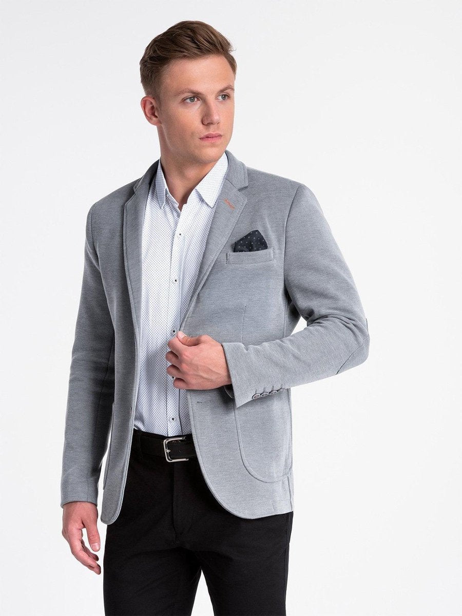 Heren - Blazer - Grijs - M80
