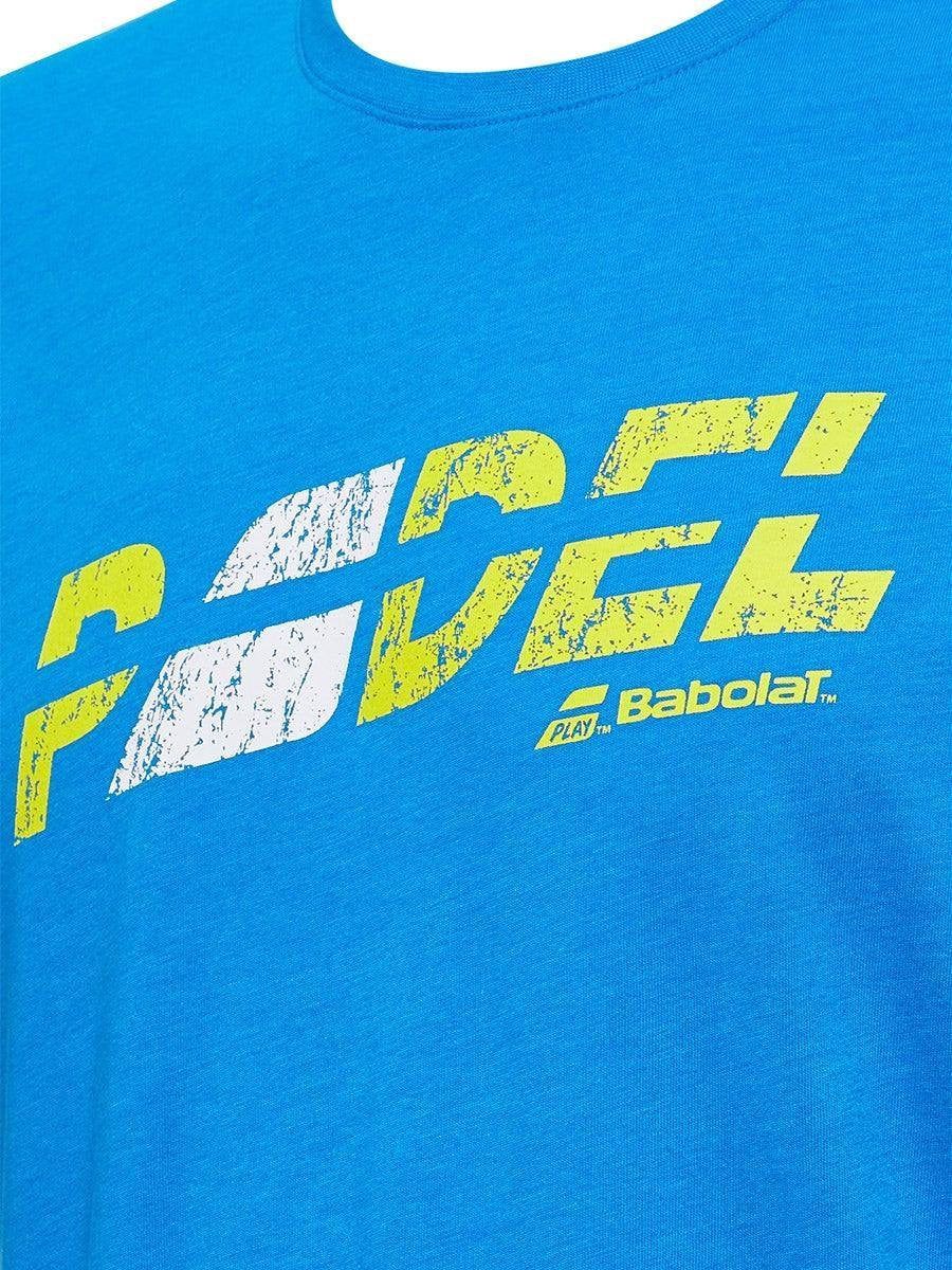 Babolat padel opdruk t-shirt | blauw | maat XXL