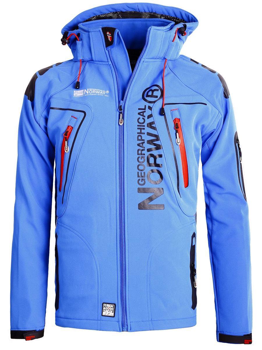 Geographical Norway Softshell Jas Heren Blauw Turbo - M