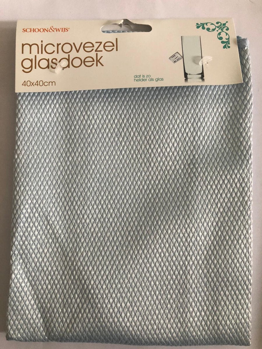 glasdoek microvezel - 40x40 cm microvezel maakt u glazen