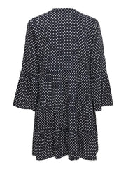 Jdystarr Life 7/8 V-neck Short Dres 15200302 Sky Captain/cloud Danc - L