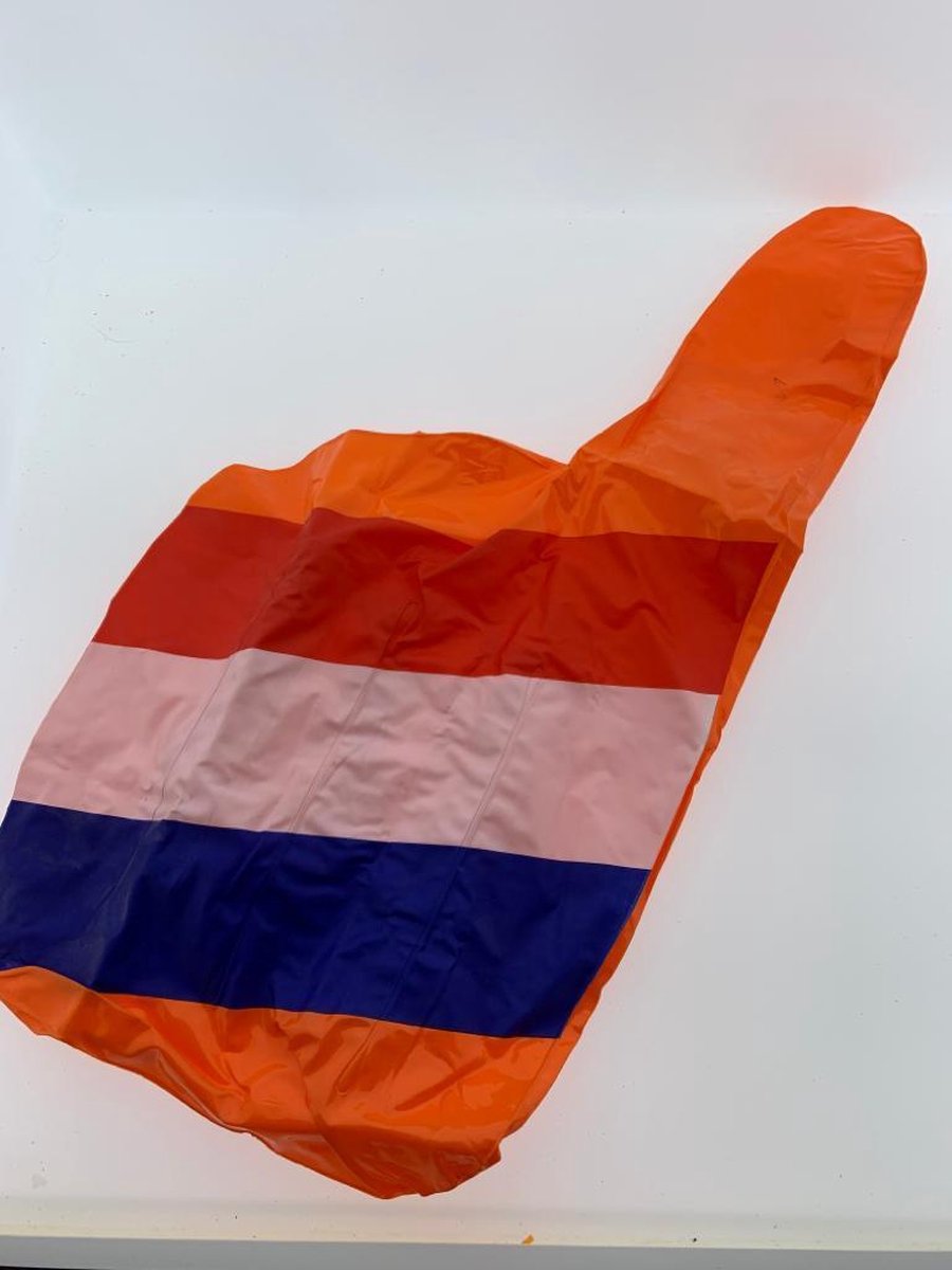 Opblaashand oranje