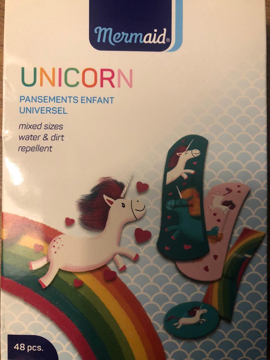 pleisters voor kinderen van unicorn 48 stuks - unicorn pleisters