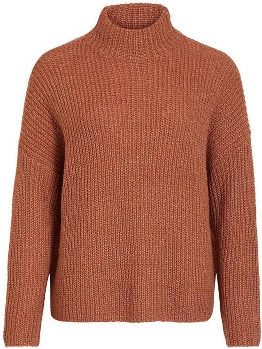 Viglippa l/s knit Copper brown.