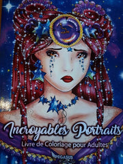 Incroyables Portraits - Coloring Book for Adults