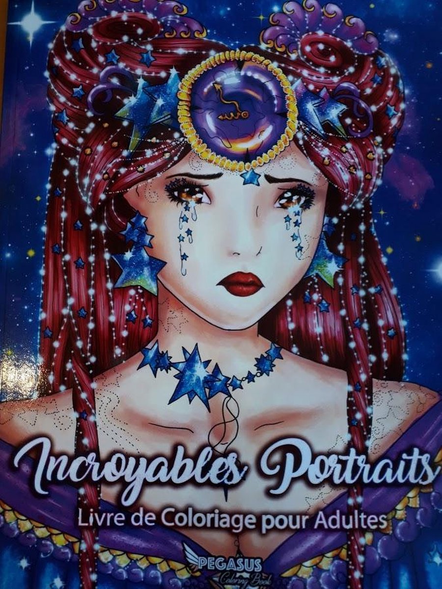 Incroyables Portraits - Coloring Book for Adults