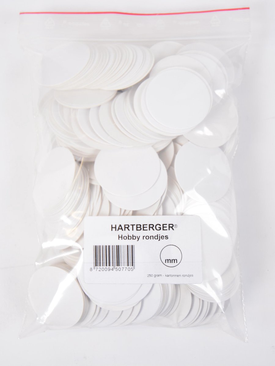 Hartberger Hobby rondjes – 250 gram - diameter: 39