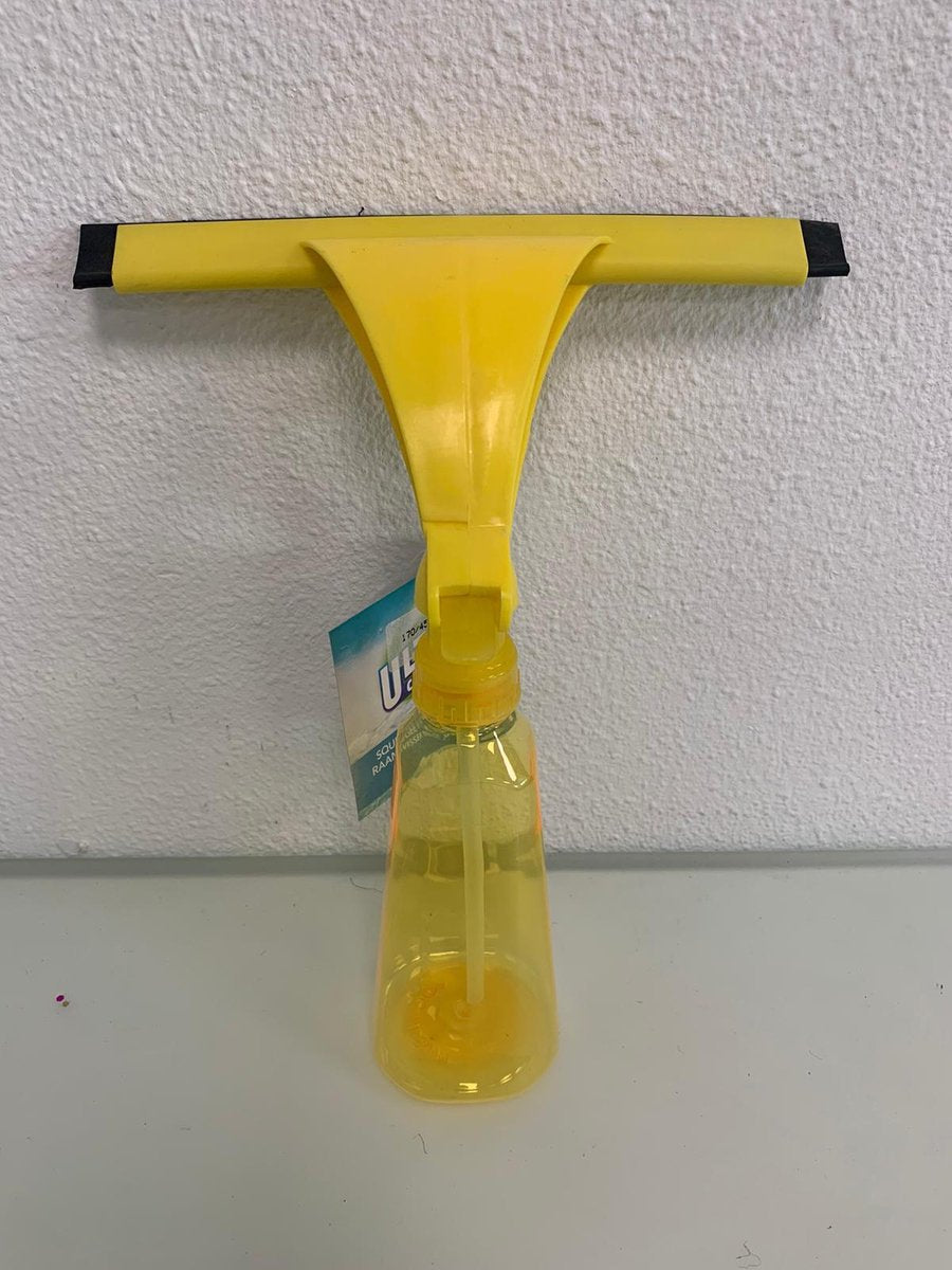 Raamwisser met sproeier - geel