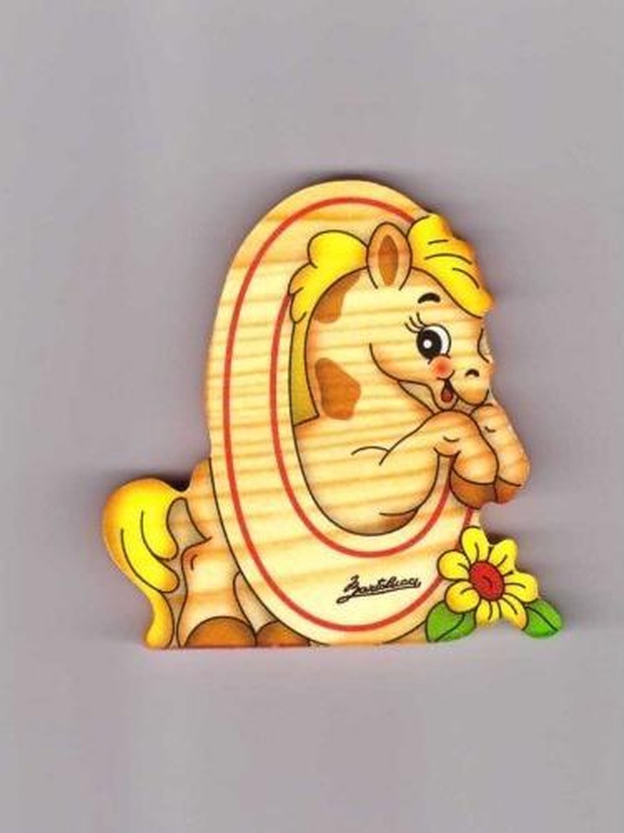 Cijfer 0 hout pony | Bartolucci