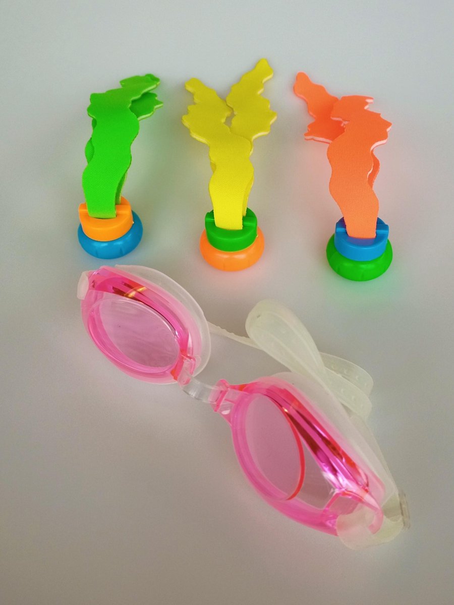 Jobber Playground - Duikstaafjes + gratis duikbril kinderen - Zwembad Speelgoed - Willekeurige kleur