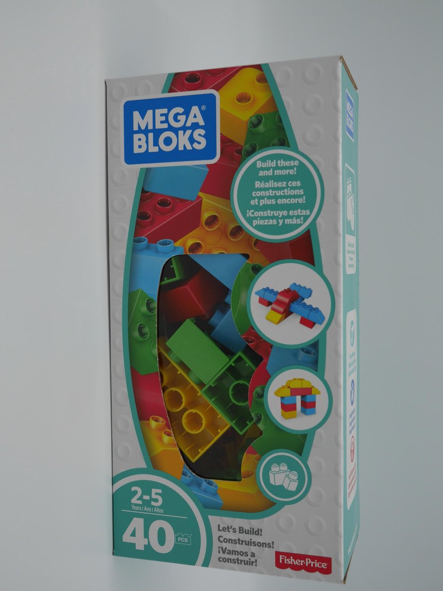 40 bouwblokken van mega bloks. groot