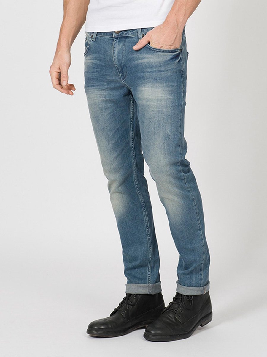 Petrol Industries - Heren Tymore Tapered Jeans - Blauw - Maat 34
