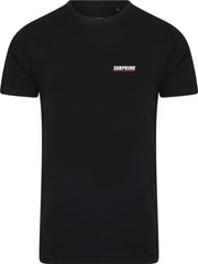 Subprime - Heren Tee SS Shirt Chest Logo Black - Zwart - Maat XL