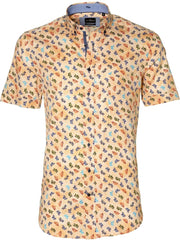 Jac Hensen Overhemd - Modern Fit - Zalm - 4XL Grote Maten