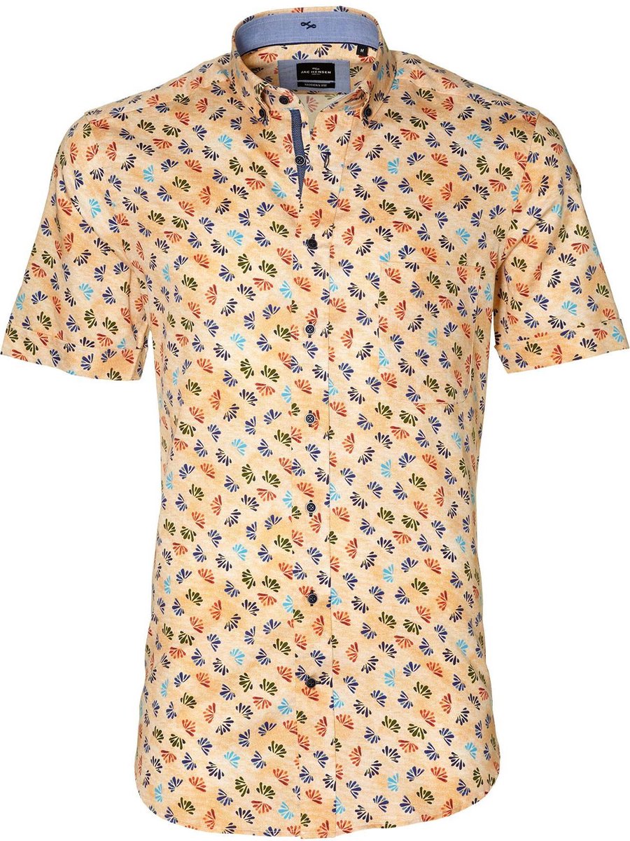 Jac Hensen Overhemd - Modern Fit - Zalm - 4XL Grote Maten
