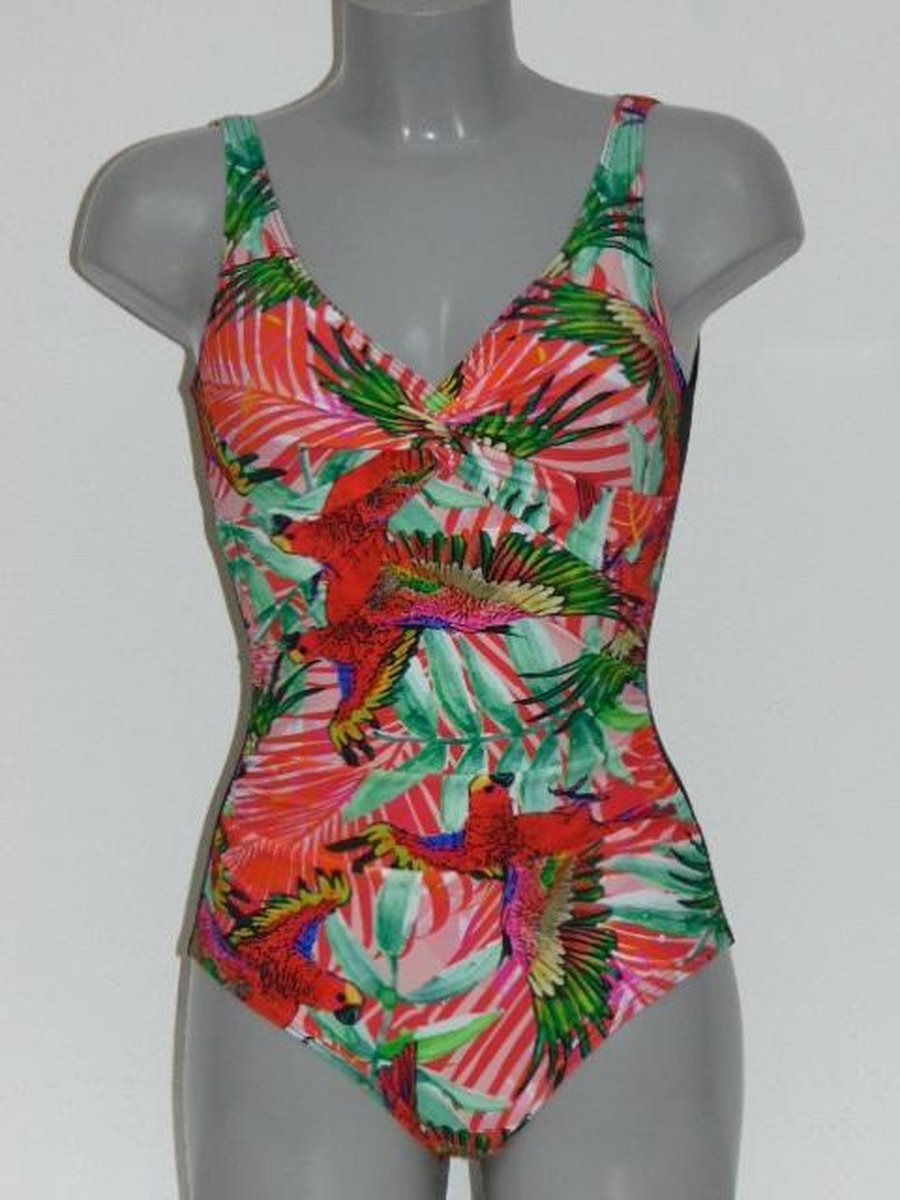 Lentiggini Parrot Rood/Print - Badpak Maat: 38