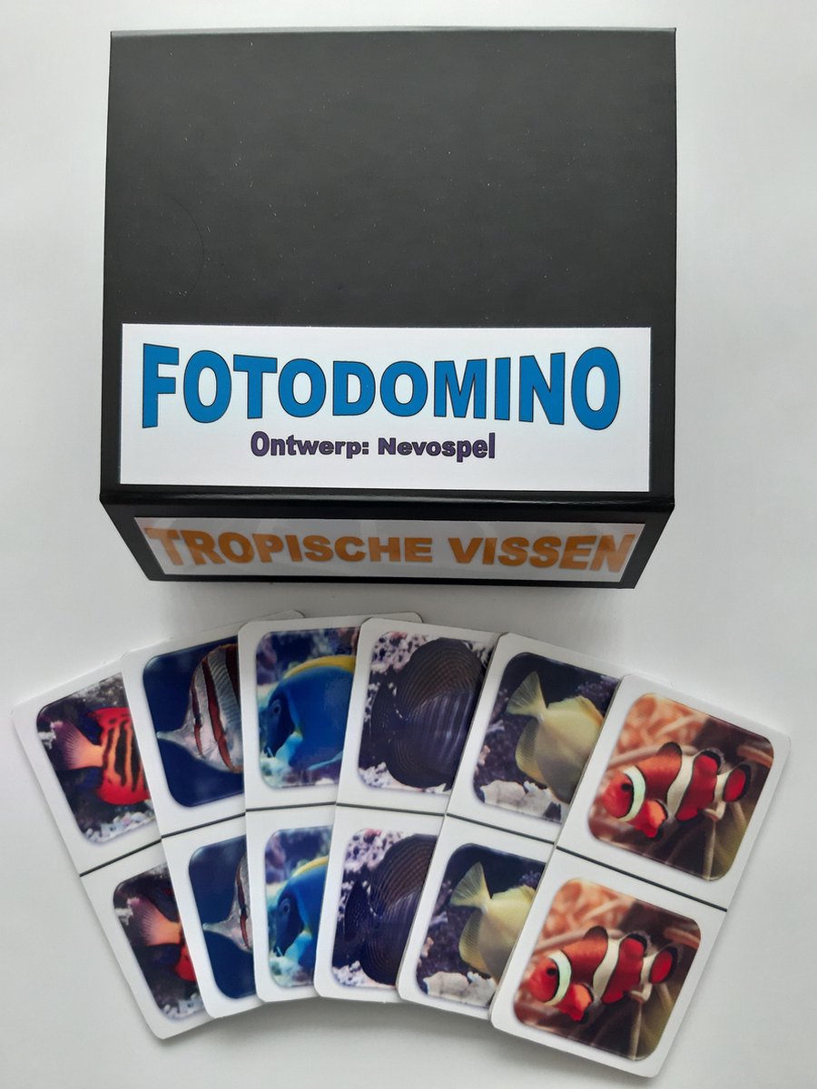 Denkspel voor mensen met dementie FotoDomino Tropische Vissen