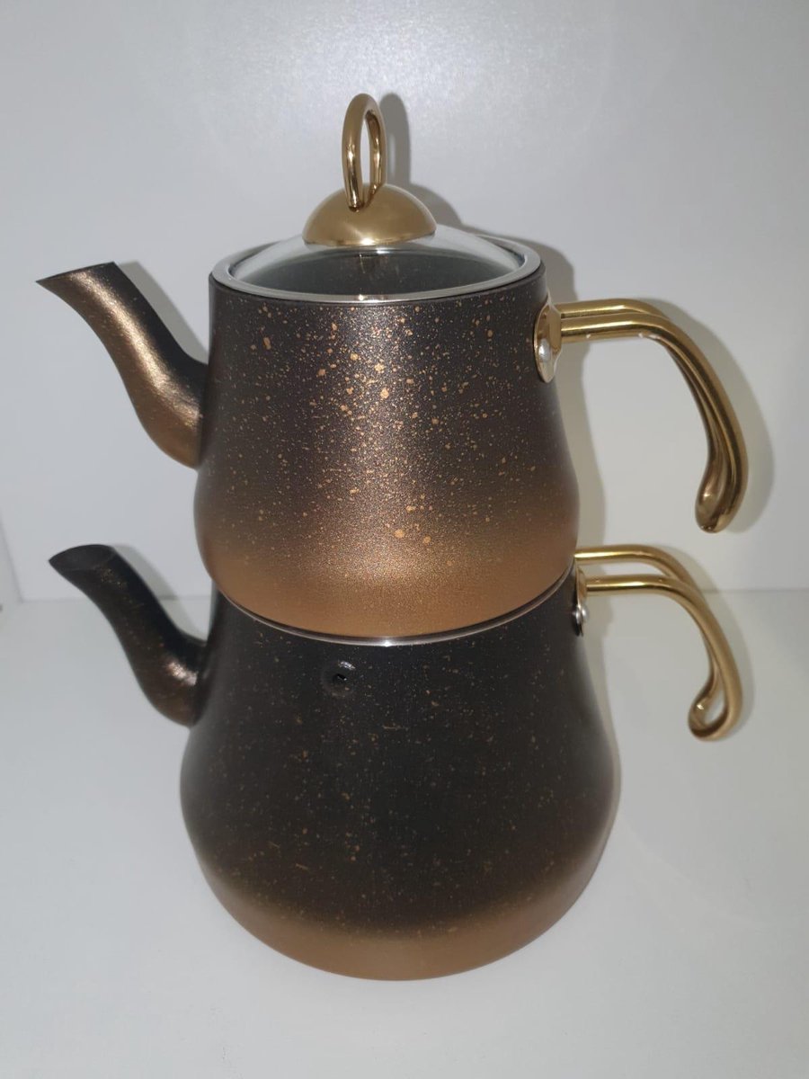 Modern Turkse RVS theepot (Lang) (met inductie)