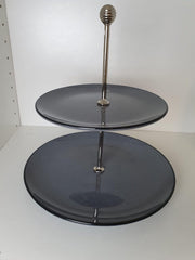 Etagere (2 laag) met 6 taartborden