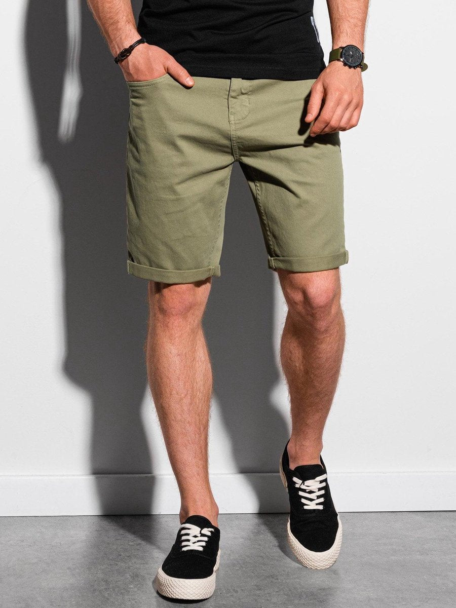 Chino short heren - Kaki - Groen - W303