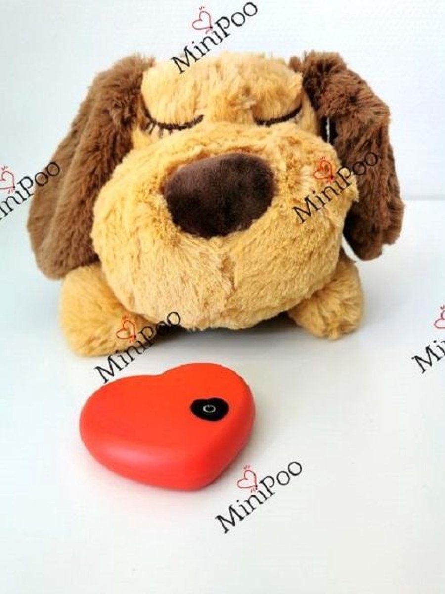 Snuggle Puppy Heartbeat knuffelhond voor angstige of eenzame hond | Puppy vriendje | Hartslag hond